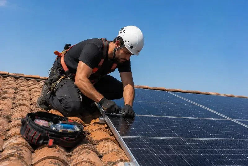 Maintenance et monitoring de panneaux solaires à Puyvert